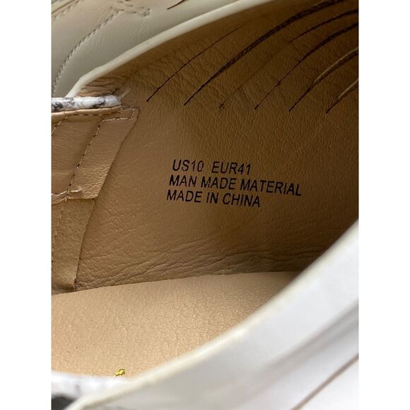 A Rider Girl Alana Snake Loafers Size 10 Vegan Fringe Pointed Toe Western Modern - Picture 5 of 8